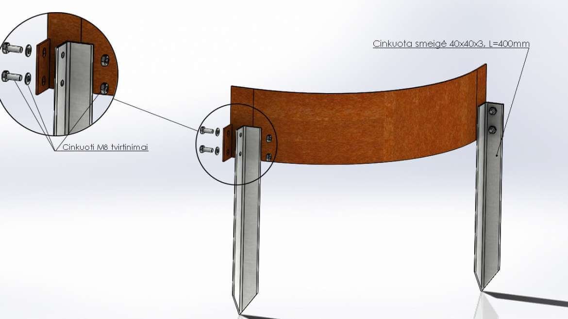 Pyöristetty sisäkulma