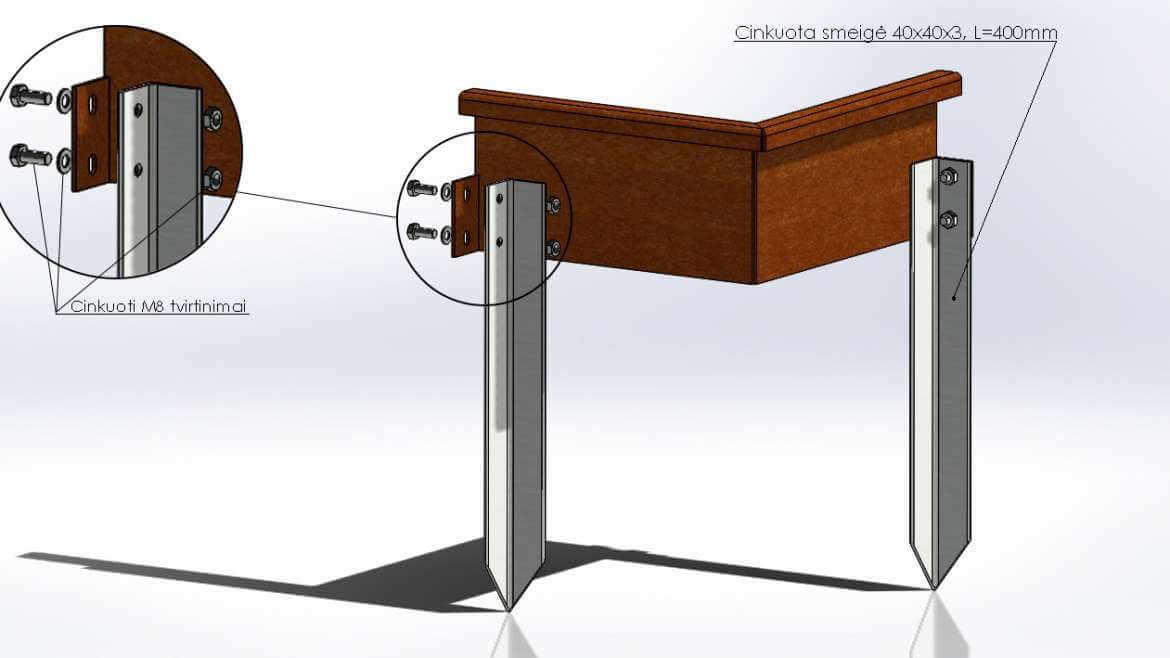 Sisäkulma kaksoisreunalla