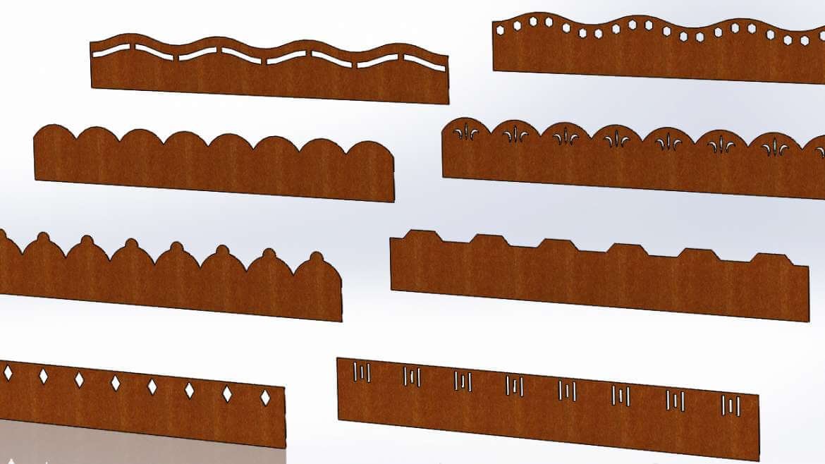 Koristeelliset Corten-teräksiset reunakivet – yksilöllistä ja tyylikästä maisemointia