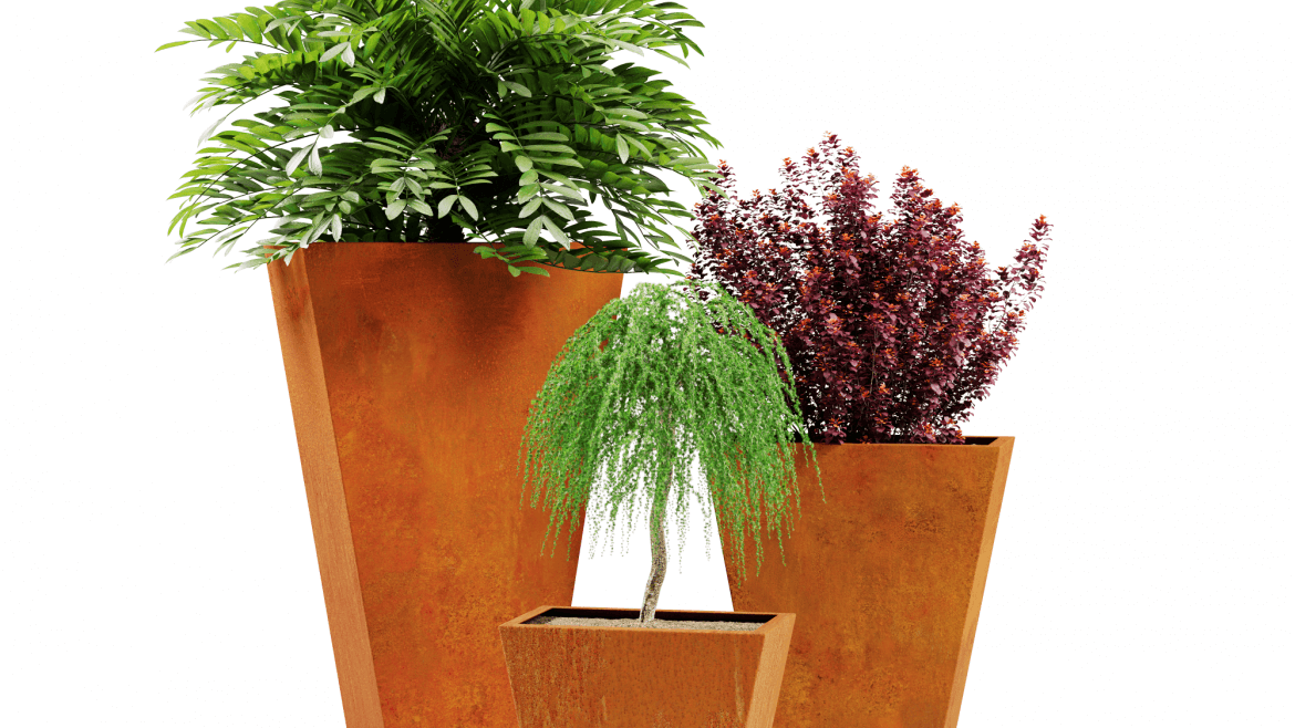 Laajenevat Corten-ruukut