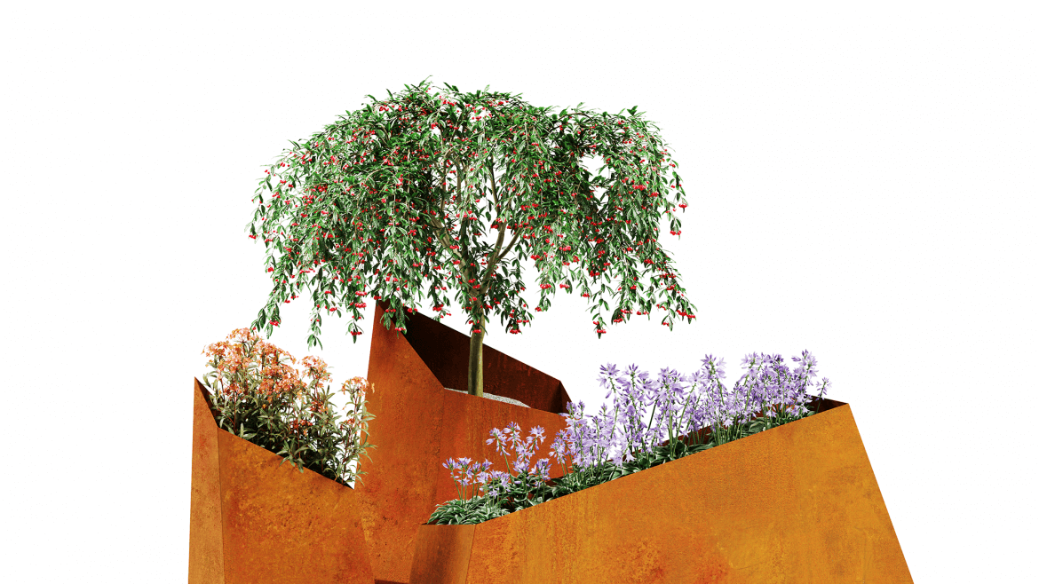 Moderni ruukkusarja ”Asimetric” – tyylikkäille tiloille