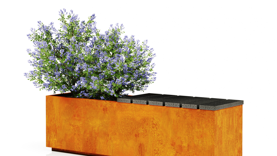 Penkillä varustettu ruukku ”Camila” – viihtyisä ja monikäyttöinen ratkaisu